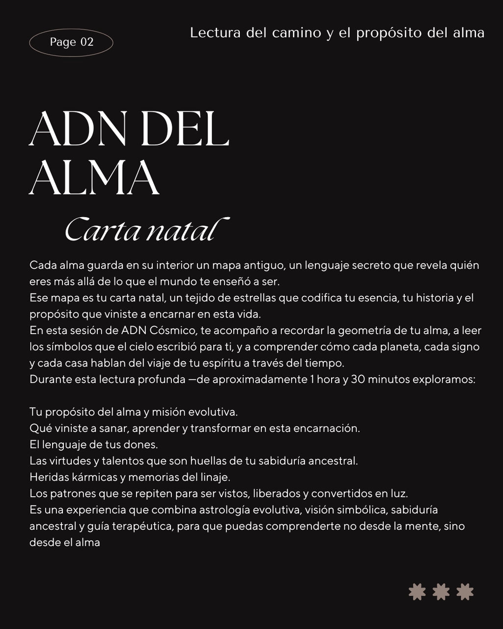 ADN COSMICO / Lectura de carta natal